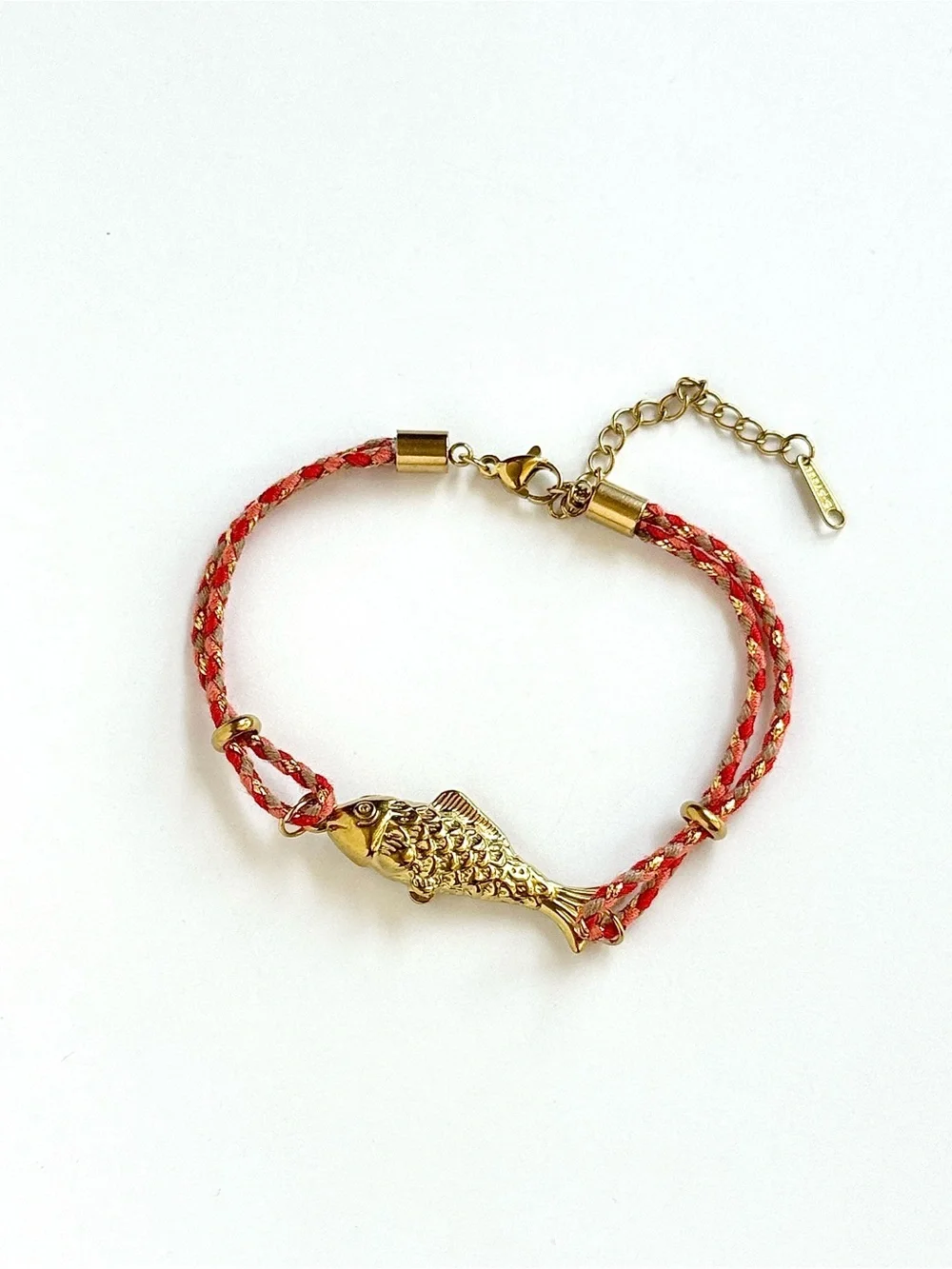 Coastal Red Gold Fish Bracelet